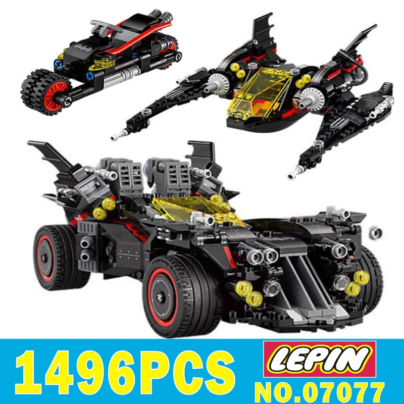 

LEPIN 07077 Marvel's The Avengers Super Heroes Ultimate Batmobile Batman Building Blocks Bricks Toys Compatible With 70917