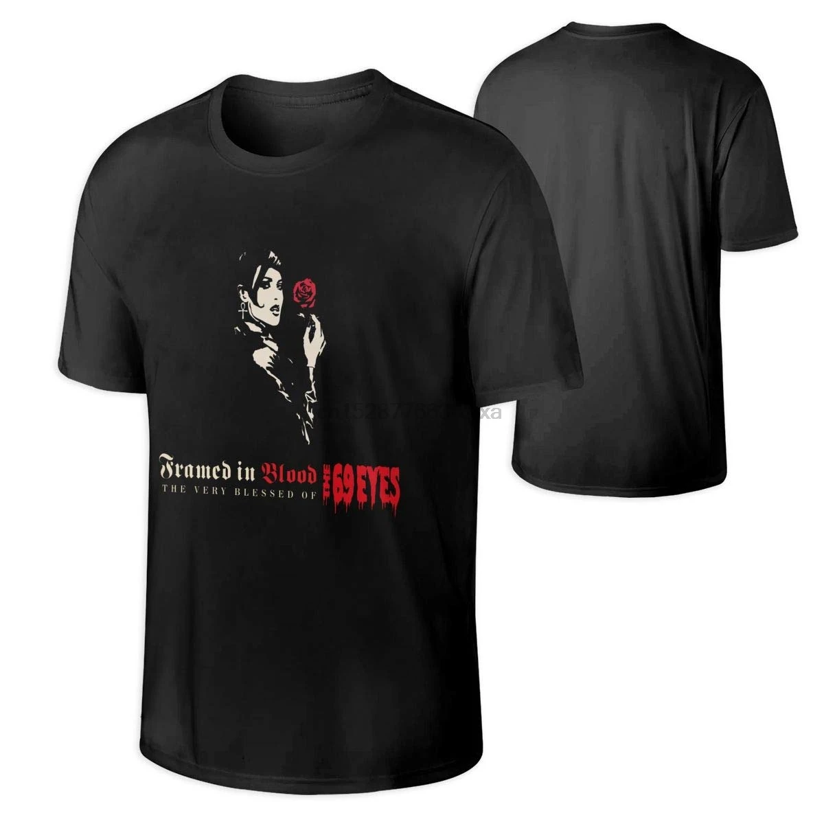 

Amy A McLeod The 69 Eyes Mans Music Band Short Sleeves T-Shirt Gift Black