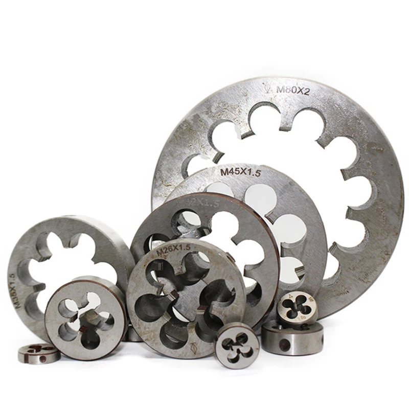 

1PC Thread Die M2 M3 M4 M5 M6 M7 M8 M9 M10 HSS Mini Metric Threading Screw Dies Lathe Thread Handle Tool for Small Workpiece