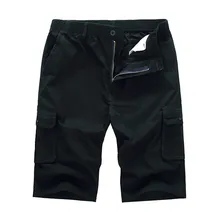 Шорты Для мужчин Повседневное Однотонная одежда на открытом воздухе Карманный Повседневное спортивные пляжные работы полиэстер короткие брюки прямые брюки-карго эластичные шорты c0429