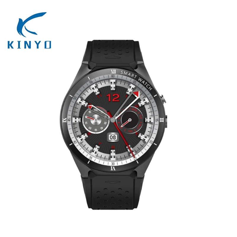 

2018 Smartwatch GPS 3G heart rate nano SIM card smart watch WIFI bluetooth android wristwatch 2MP camera video recording pk kw88