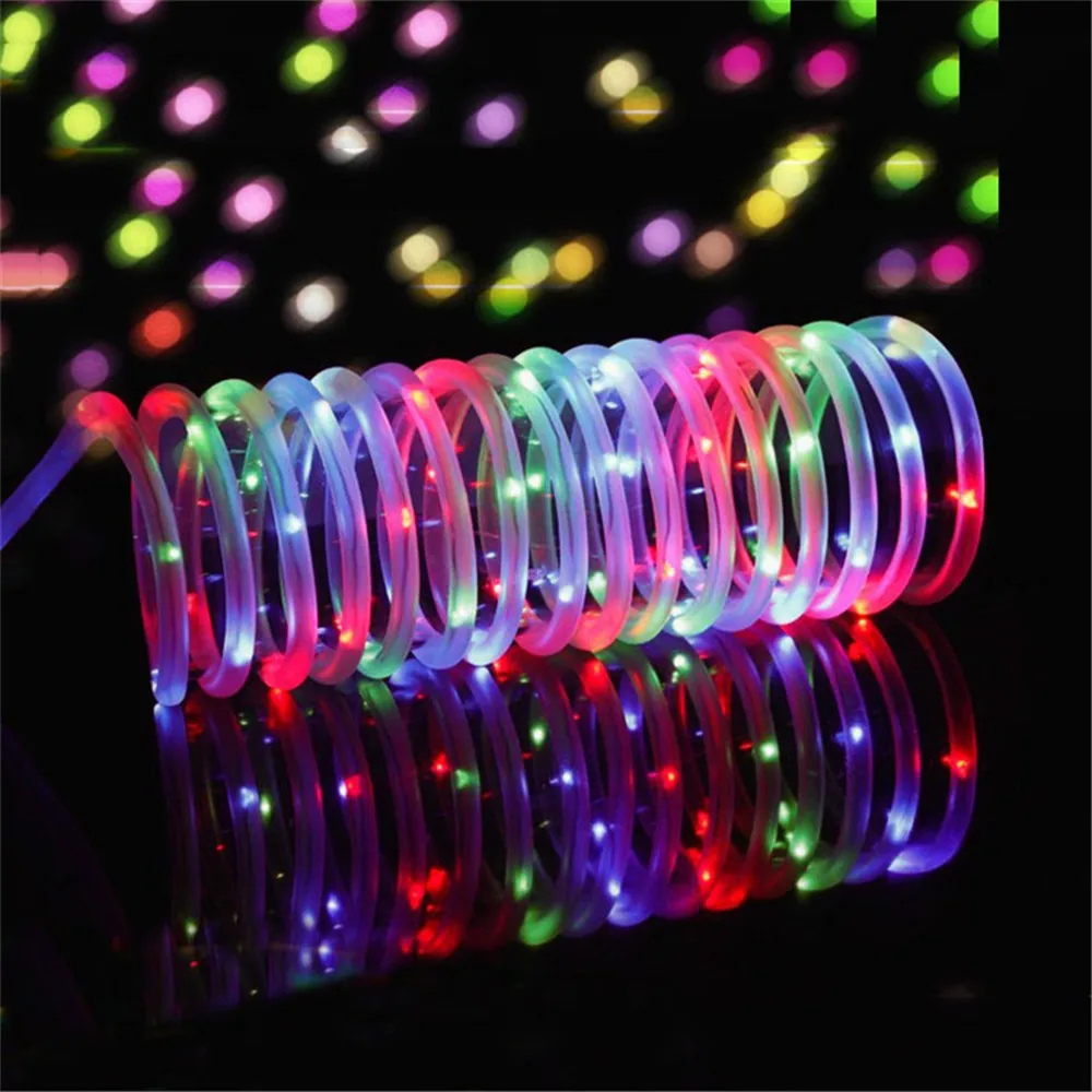 

7M 12M 50/100leds Solar LED String Light Outdoor Rope Tube Fairy String Garland Christmas Lighting for Home Garden Lawn Decor