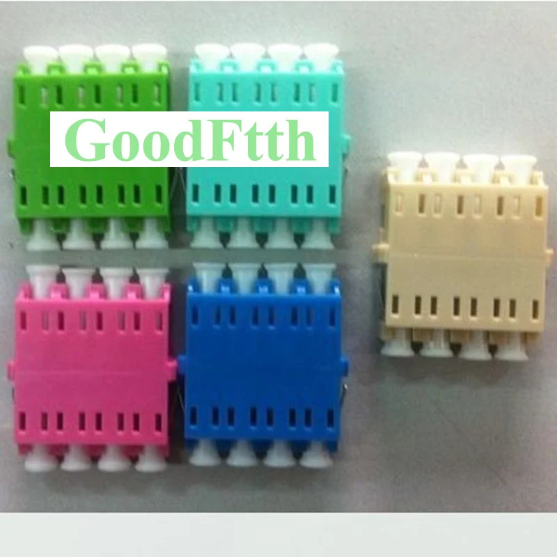 

Fiber Adapter Adaptor Coupler LC-LC Quad Reduced Flange/Flangeless with Windows GoodFtth 100pcs/lot