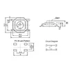 Interrupteur Tactile à bouton, Micro-bouton, 5.2x5.2, 1.5-6.0, 4 broches, SMD, métal, 12V, en cuivre ► Photo 3/3