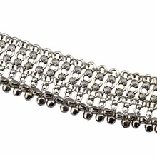 Gypsy турецкий серебристого металла женский браслет-цепочка богемный колокольчики мяч кисточкой себе браслет пляж ювелирные украшения