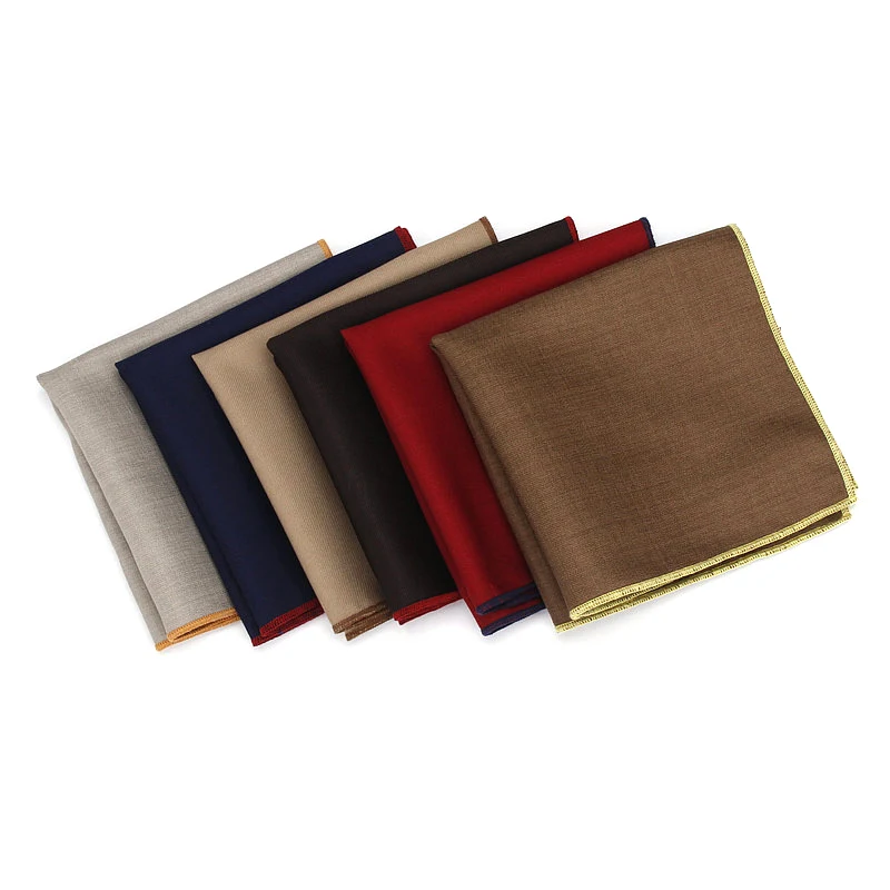 Newly Men Hankerchief Scarves Cotton Hankies British Pocket Square