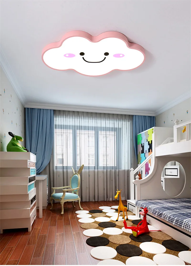 Милый детский потолочный светильник с милыми мультяшными животными для девочек и мальчиков, детский потолочный светильник, светодиодный потолочный светильник для детской комнаты, светильник для спальни