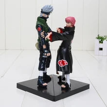 2pcs/set 16-18cm Naruto Hatake Kakashi VS Sasori pvc Action Figures PVC Model Toys Naruto Figures