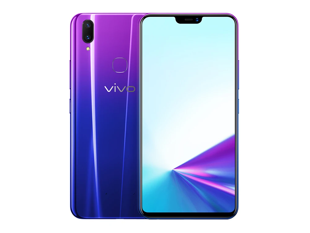 vivo Z3x мобильный телефон, полный экран, 4 ГБ, 64 ГБ, Android 9,0, SDM660AIE, 6,26 дюймов, FHD, отпечаток пальца, ID, смартфон