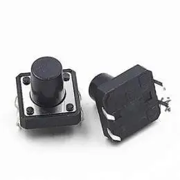 

Free shipping 100pcs New Touch switch 12X12X15MM 4 feet height mm micro motion button small button vertical 4pin 12*12*15mm