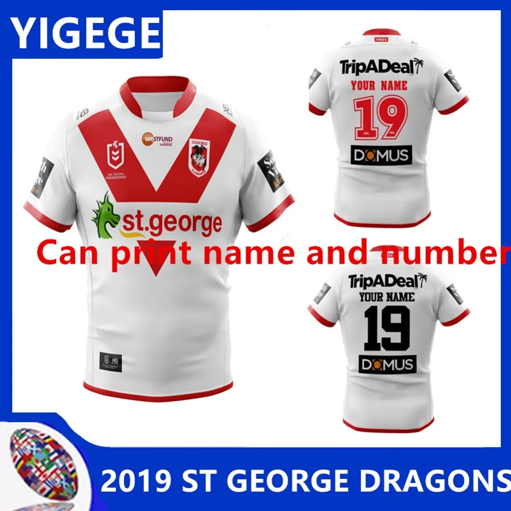 

YIGEGE 2019 ST GEORGE ILLAWARRA DRAGONS HOME JERSEY nrl Jersey 2019 ST GEORGE ILLAWARRA DRAGONS HOME rugby Jerseys size S-3XL