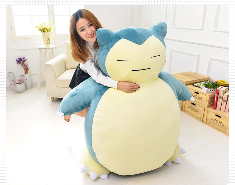 Мягкие плюшевые игрушки фильм мультфильм рисунок большой 80 см Snorlax кукла мягкая подушка Рождество подарок b0996