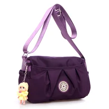 Милая женская сумка-мессенджер карамельного цвета, Нейлоновая Сумка Hobos, женская сумка через плечо, брендовая дизайнерская сумка через плечо с куклой