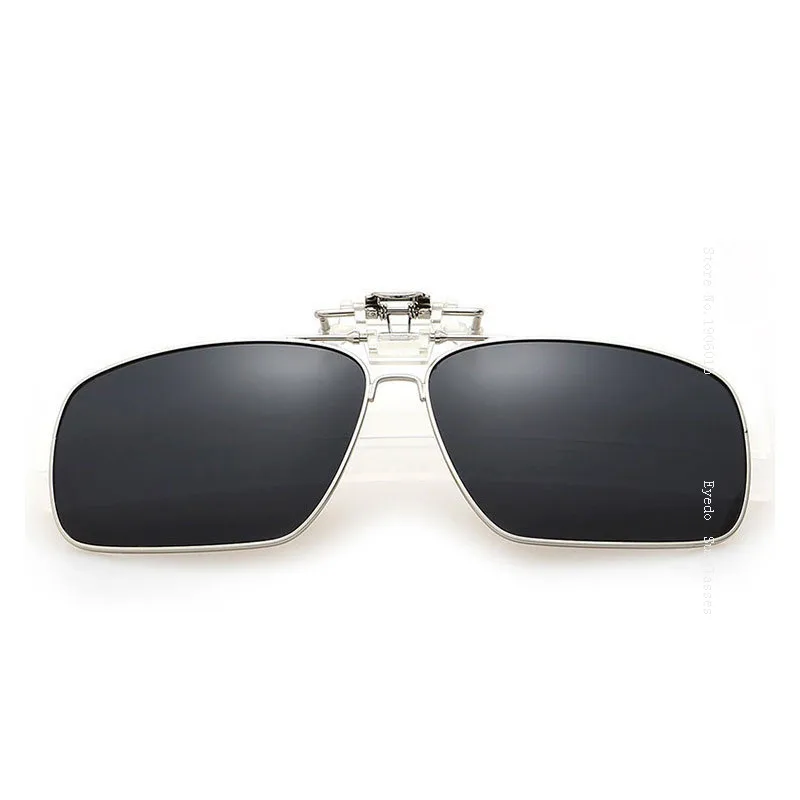 VEGA, Поляризованные, подходят для очков, солнцезащитные очки с коробкой, на застежке, солнцезащитные очки, флип-ап, очки, обертывание, очки HD Vision, UV400, 5-8 - Цвет линз: GARY