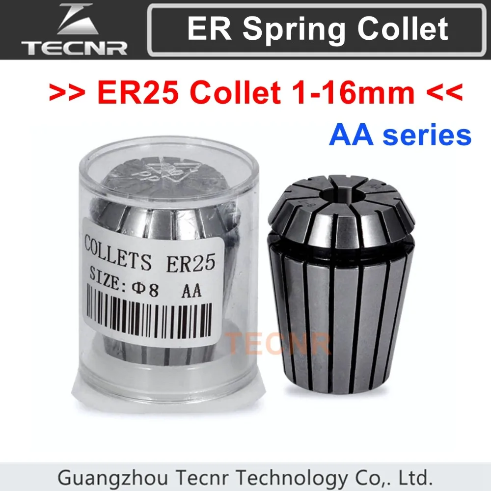 

AA series ER25 collet chuck set from 1mm to 16mm for CNC milling lathe tool and spindle motor
