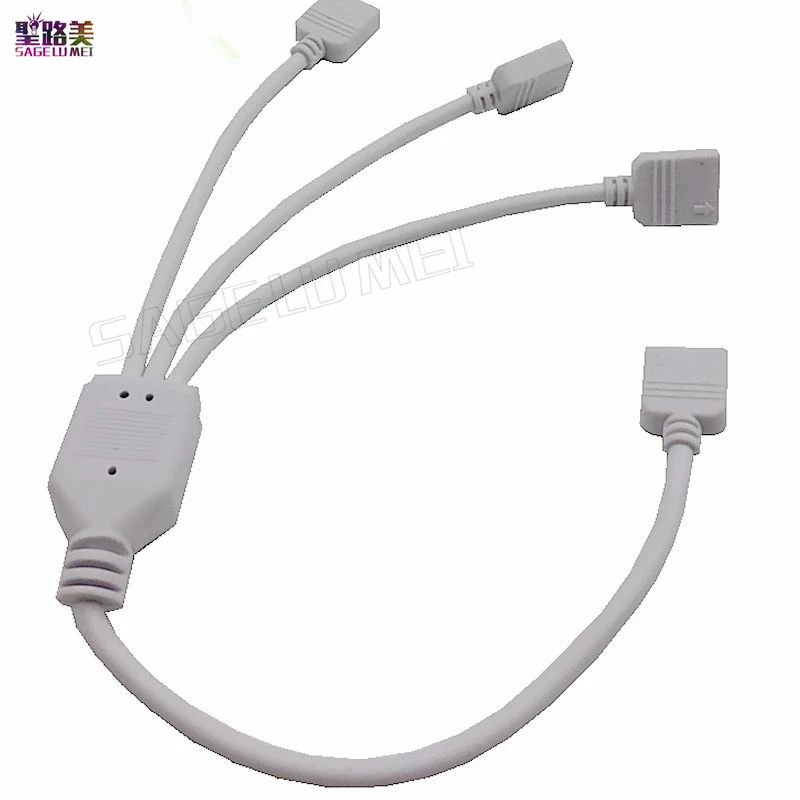 

(5pcs/lot) LED Connector Cable Splitter 1 to 2,1 to 3,1 to 4,1 to 5 RGB Female to Female 4 Pin for 5050 RGB led strip