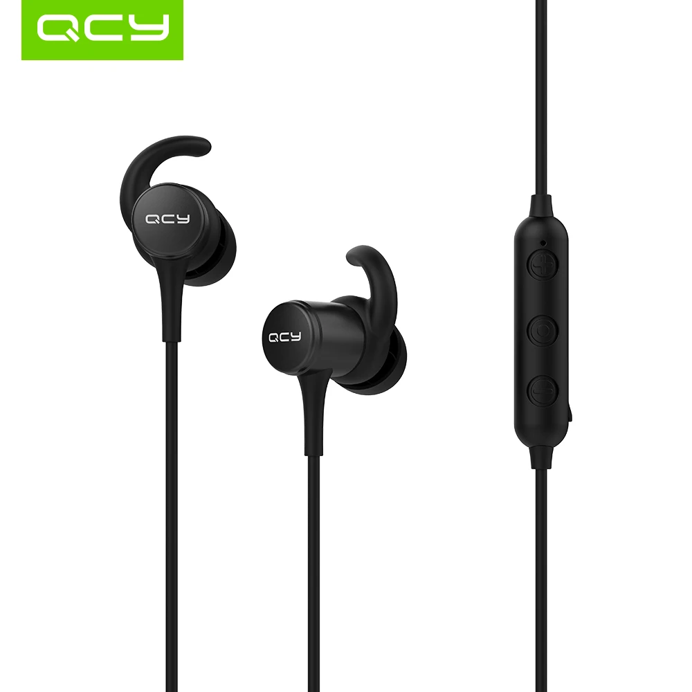 QCY M1s IPX5-Rated наушники с защитой от пота, Bluetooth 4,2, Беспроводные спортивные наушники для бега, умные магнитные наушники с микрофоном