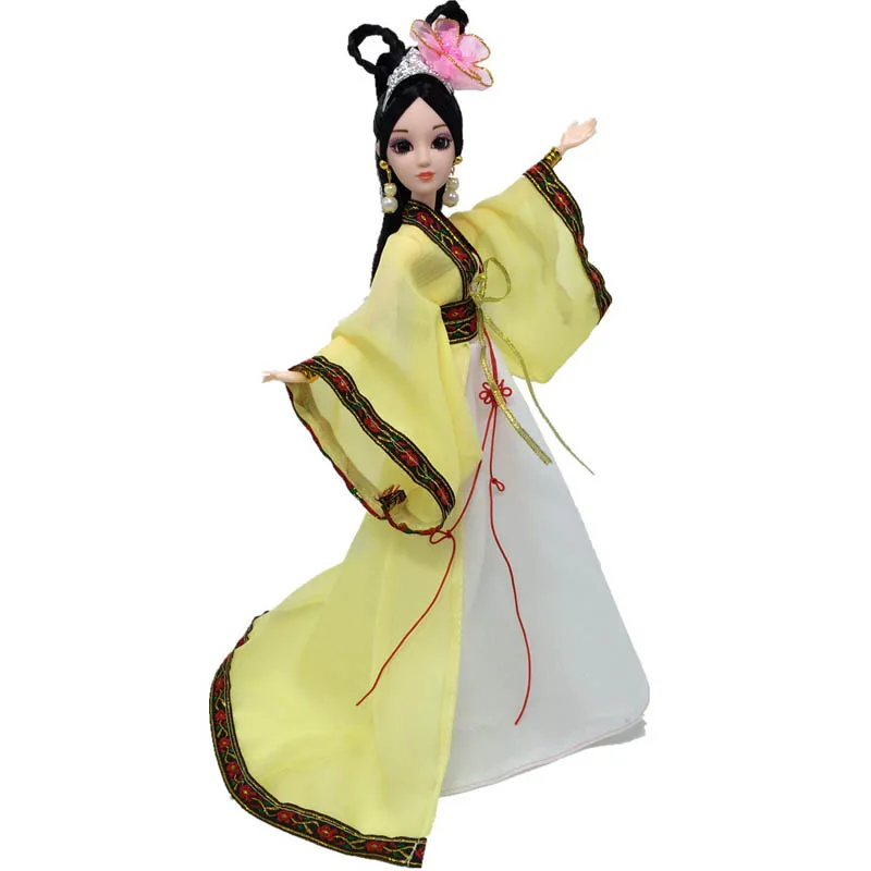 Многоцветное платье для косплея для кукол Барби 1/6 Традиционный китайский древний красивый костюм вечерние платья