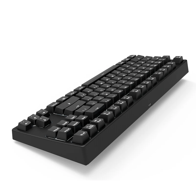 

Royal Kludge RK 987 2.4GHz Wireless & Wired Dual Mode White Backlit Mechanical Gaming Keyboard Rechargeable Ergonomic Keyboard