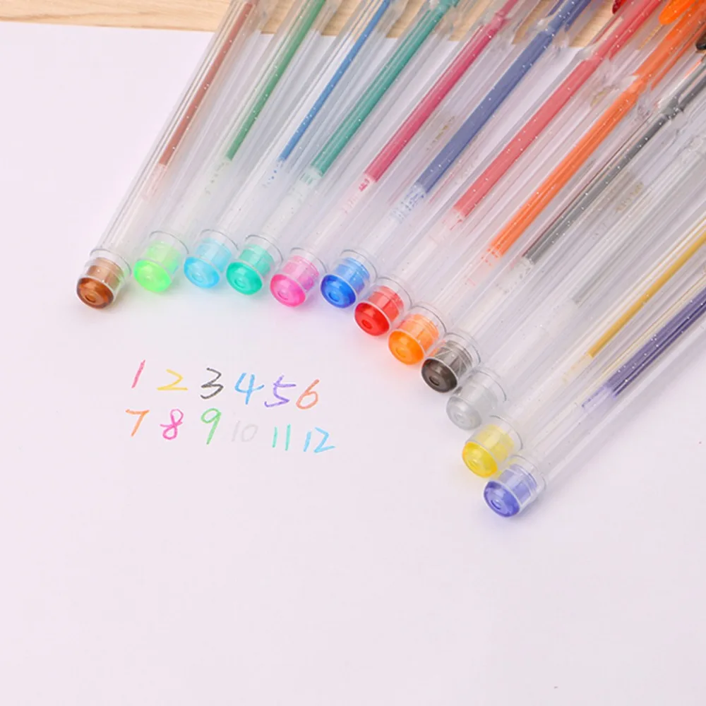 0,5 мм световой вспышки Цвет вечерние неоновые зажим гелевая ручка шариковая ручка для офиса