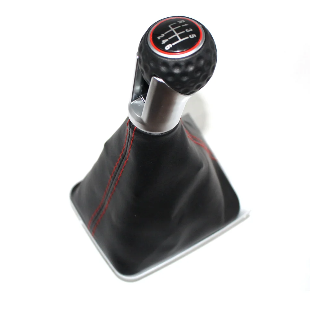 Для VW Golf 7 для включения и выключения A7 MK7 для GTI GTD 2013- автомобиля 5/6 Скорость автомобиля Шестерни переключатель ручки для включения и выключения с ботинки из натуральной кожи