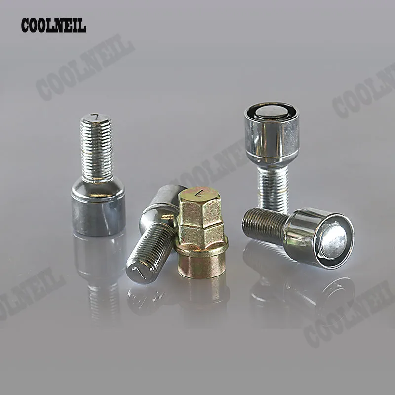 Wheel Lock Bolts Locking Anti Theft Security Lug Nuts M12x1.5 forToyata