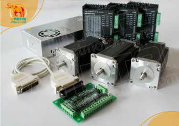 

Promotion! Nema 23 Stepper Wantai Motor 425oz-in 3Axis CNC & Driver 50VDC, 4.2A Peak current, 128 Micro Mill Control