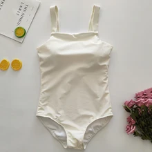 Syswimwear бренд Для женщин пикантные Цельный купальник Белый спортивный купальник для бассейна горячие девушки милые пляжная одежда ванный комплект