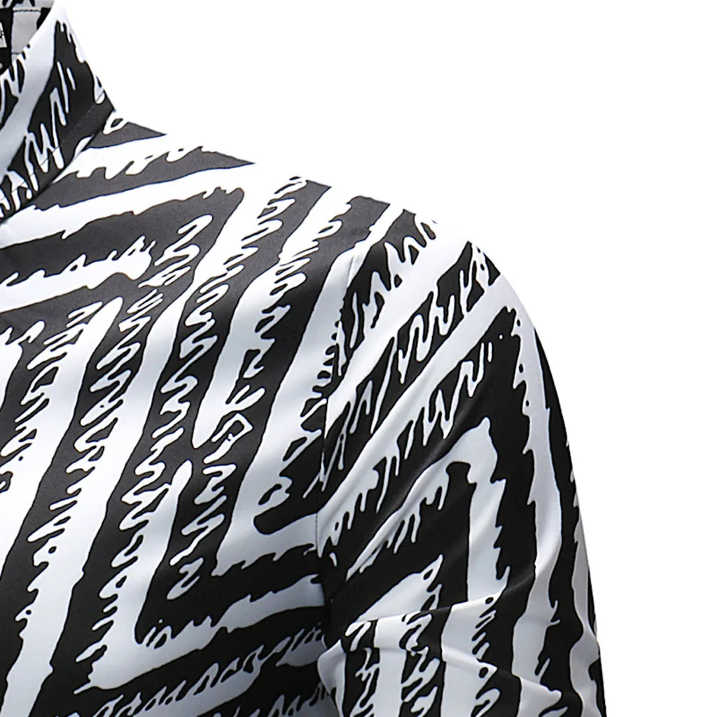 Feitong camisa masculina рубашка мужская Осенняя рубашка в полоску Повседневная рубашка с длинным рукавом в полоску Свободная Повседневная белая черная блузка Рубашки