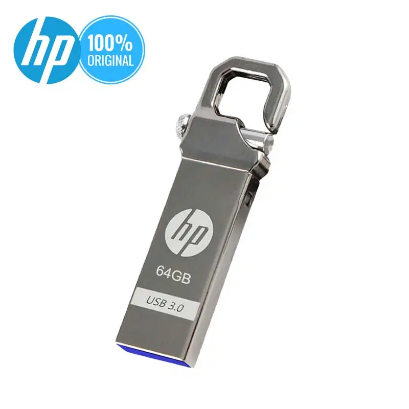 Hp USB флеш-накопитель 64 ГБ, флеш-накопитель, бесплатный подарок, карта памяти, сделай сам, логотип на заказ, Cle, USB3.0, 64go, флеш-накопитель, металлический usb диск 3,0