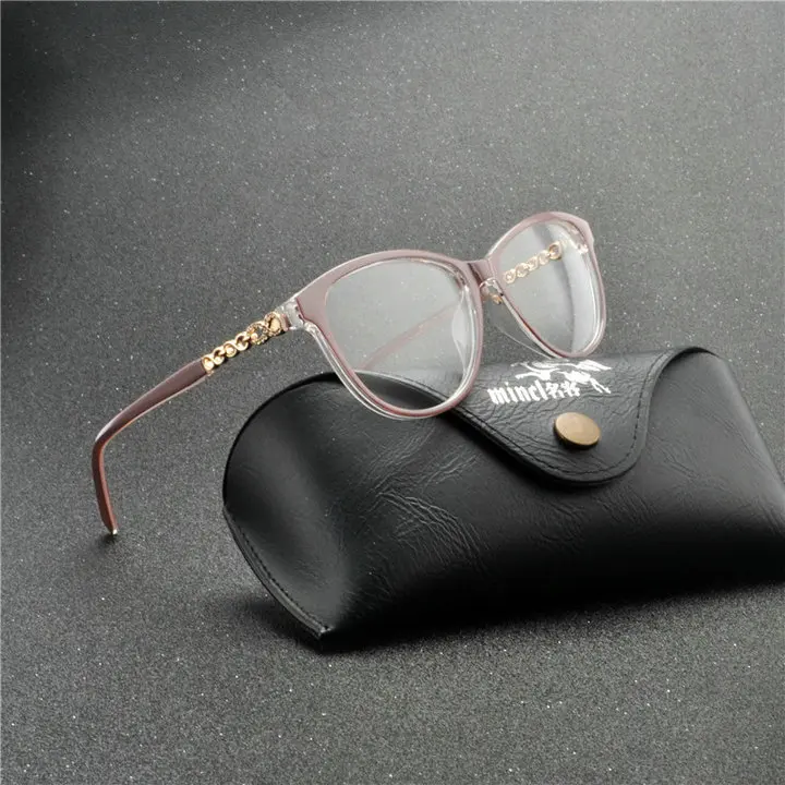 Брендовые дизайнерские блестящие очки, оправа для женщин, винтажные женские кошачьи очки, оправа для очков, прозрачные линзы, очки для чтения, оптические очки, оправа NX - Цвет оправы: tea