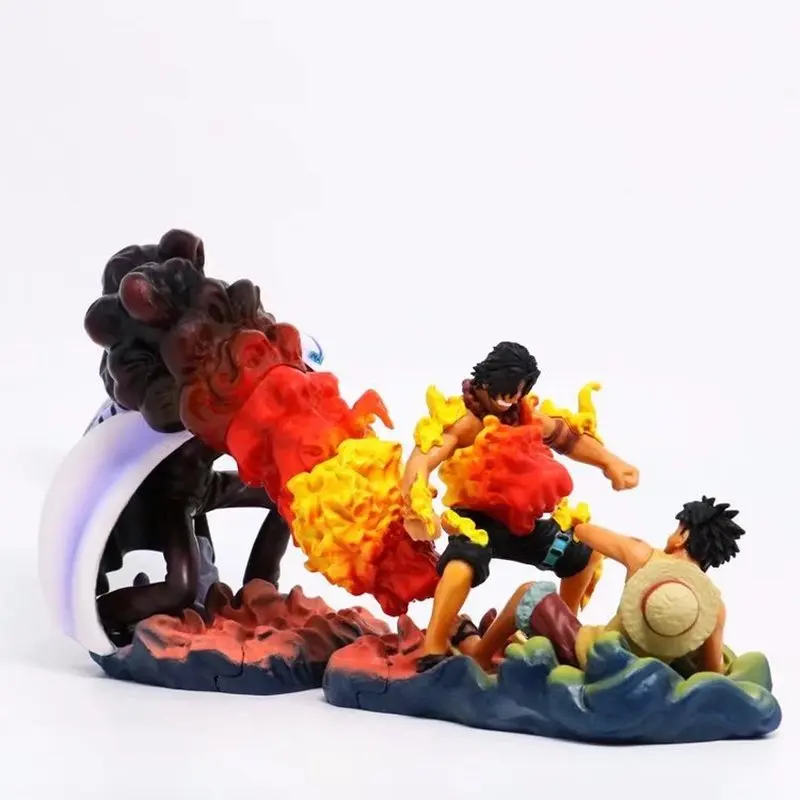 3 шт./компл. Аниме ONE PIECE Sakazuki Vs Ace Luffy Battle версия модели Коллекция ПВХ Фигурки