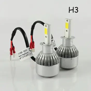 

1 Set 72W 7600LM C6 H3 LED Headlight 36W 3800LM H1 H4 H7 H8 H9 H11 9005 9006 9012 9004 9007 H13 Car LED Headlight Bulb