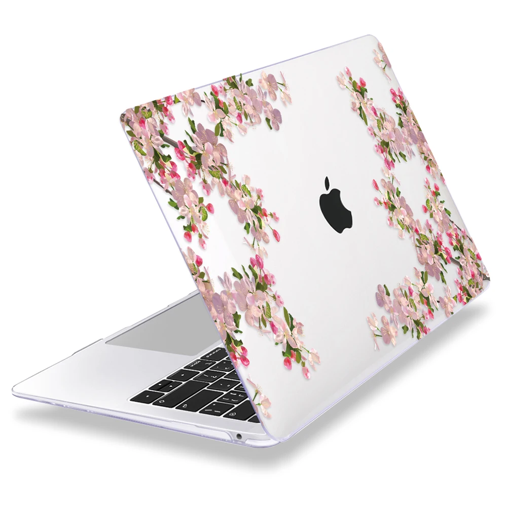 Flowers Laptop Case for Apple MacBook Pro Air Retina 11 12 13 15 Inch Touch bar Hard Cover Shell Sleeve with Free Gift