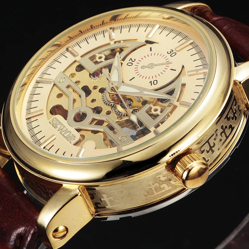 skeleton watch mens
