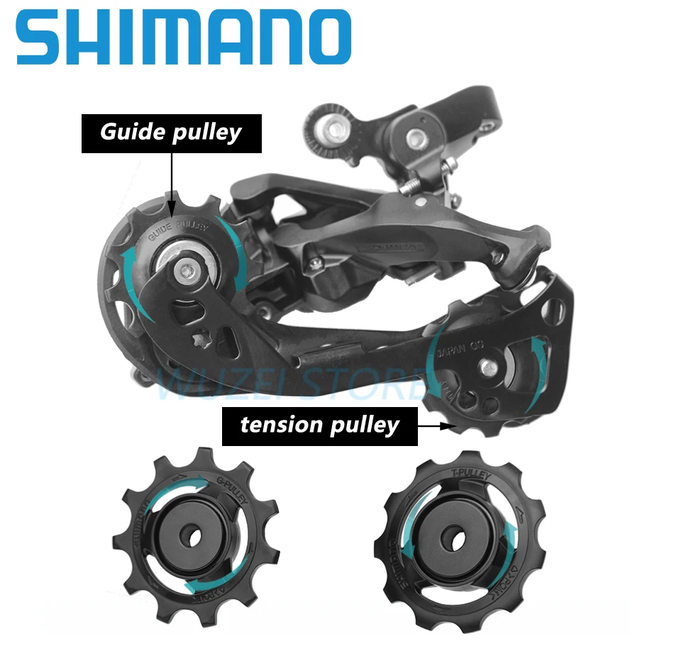 Shimano 11T Bike Pulley set Rear Guide Roller RD 5700/T6000/6800/6870/7900/R9000/R9070/R9100/M8000/M663//M9000/M9050|Bicycle - AliExpress