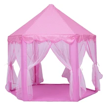 Play Fairy House Indoor And Outdoor Kids Play Tent Hexagon Princess Castle Playhouse For Girls Funny