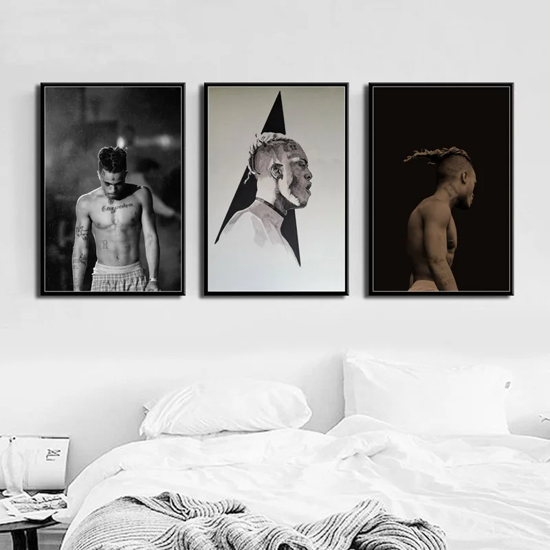 

Wall Art Prints Canvas Pictures Home Decoration XXXTentacion Hip Hop Music Star Painting Modular Nordic Poster For Living Room