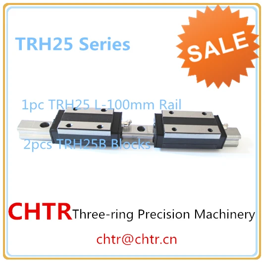 

Laser Linear Guide Auto Linear Slide Made In China (1pc TRH25 L=100mm linear rail+2pcs TRH25B linear carriage blocks)