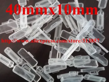 

Free Shipping 100PCS / LOT 40mmx10mm Line Labeled Box Mark Transparent Cable Box Logo Labeled Box