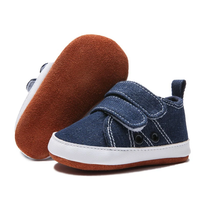 

Casual Toddler Kids Canvas Sneakers Baby Boy Soft Sole Crib Shoes For 0-18 Months Baby Casual Shoes