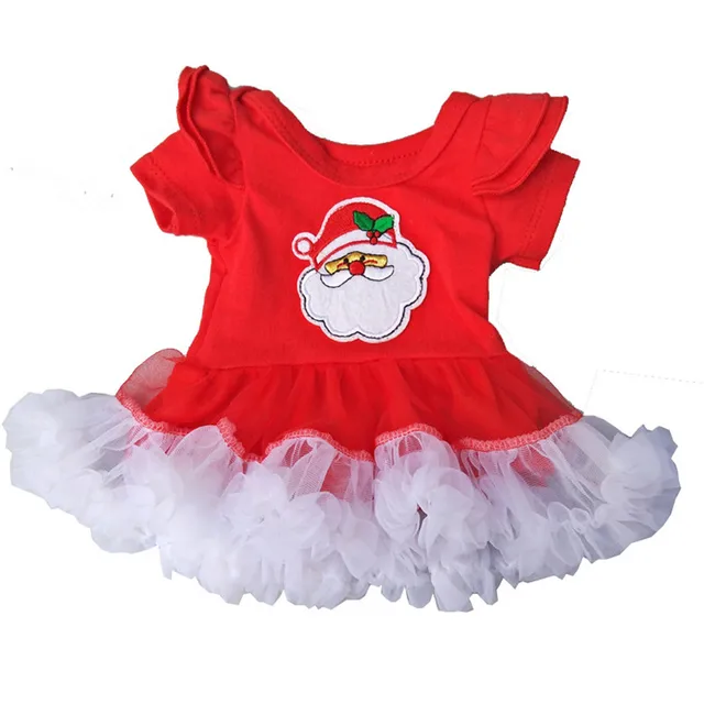 43cm Doll Baby Newly Doll Christmas Santa Claus Dress Fit for 18 Inch