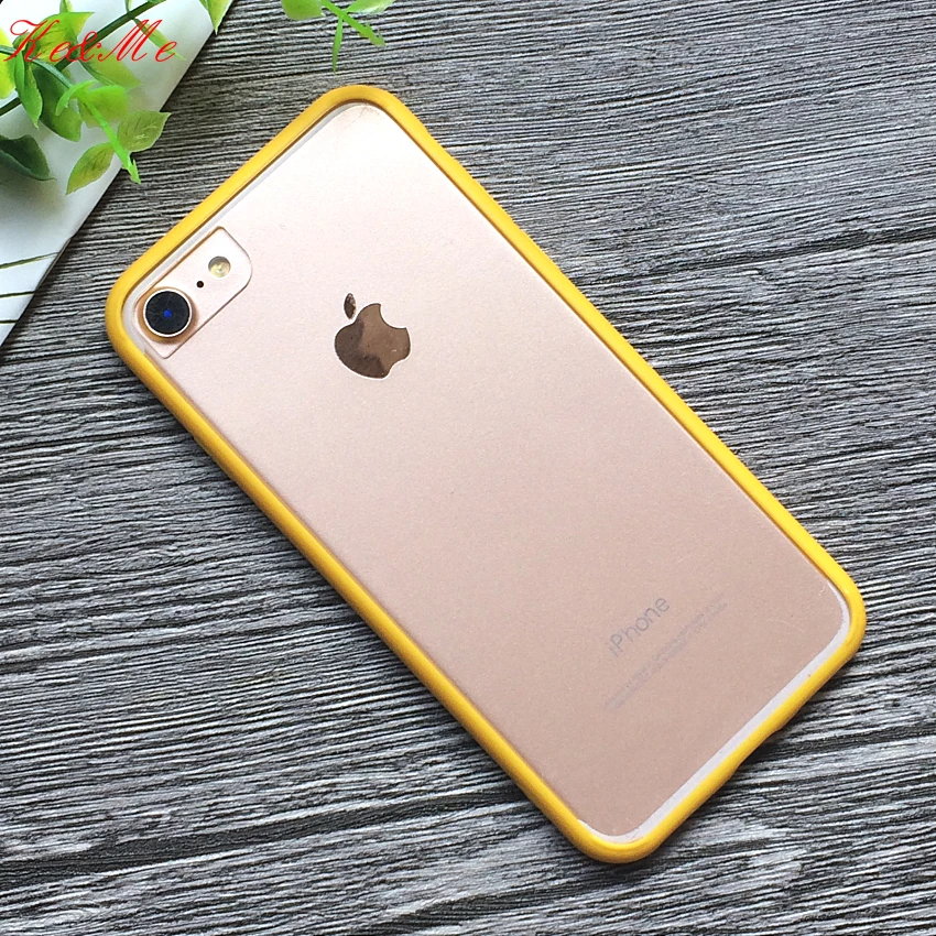 Для iPhone8 Жесткий PC+ мягкий TPU чехол для iPhone 7 8 6s Plus X XS 11Pro чехол для MAX XR чехол s телефон оболочка Мода красочная рамка Прозрачный