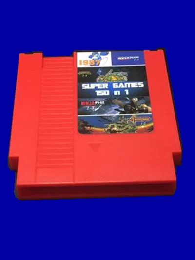 

Free 150 in1 Game Card Rockman123456 NinjaTurtles Kirby's Adventure, For NES 72 Pins Game Cartridge Replacement Shell
