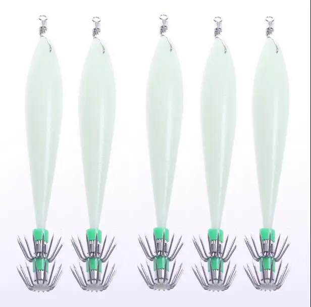 

Free shipping 5pcs 10cm /6g octopus hooks cuttlefish squid jig hook jig squid hooks fishing lure jigging squid jig hooks
