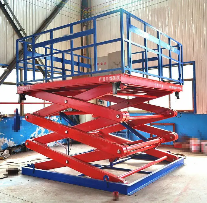 Chinese SJG5 3 Hydraulic Stationary Scissor Lift Platform on Aliexpress