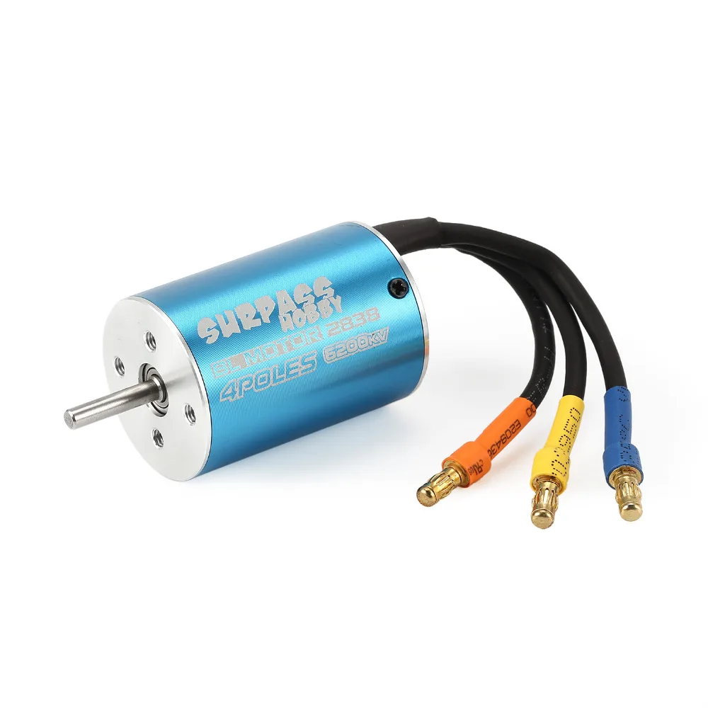 

SURPASSHOBBY 2838 6200KV 4.5T 3.175mm Brushless Motor for 1/10 RC Remote Control Car Parts DIY Spare Parts Accessories