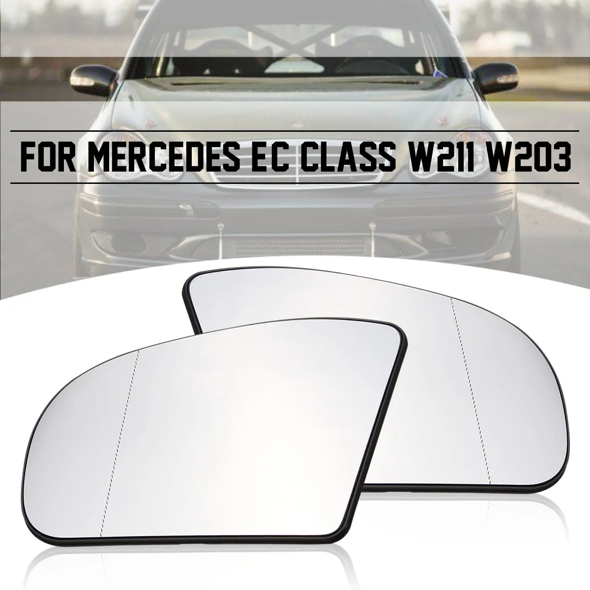 

Right/Left Side Mirror Glass Wide Angle Heated For Benz C-Class W203 2000 2001 2002 2003 2004 2005 2006 2007 Saloon 1PCS New