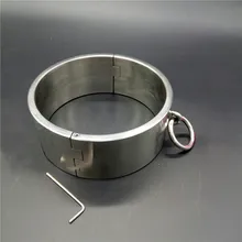 Топ Нержавеющая сталь 6 см высокие тяжелые BDSM Collar ведомого ограничения металла Средства ухода за кожей Шеи рабства воротник фетиш одежда Секс-игрушки для взрослых игр