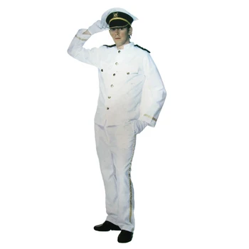 

Hot cosplay Halloween adult costume flight attendants and pilots Captain white